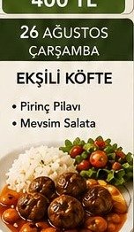 Ekşili Köfte - Florya Catering House örnek menü