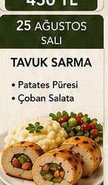 Tavuk Sarma - Florya Catering House örnek menü